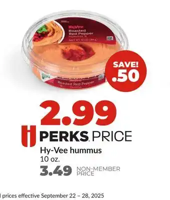 Hy-Vee Hy-Vee hummus offer
