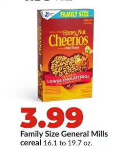 Hy-Vee Family Size General Mills cereal offer