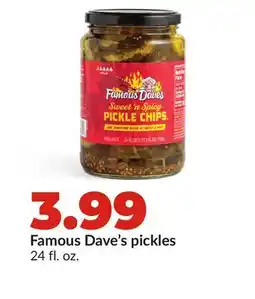 Hy-Vee Famous Dave's pickles offer