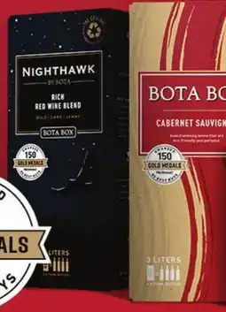 Hy-Vee Bota Box wine offer