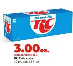 Hy-Vee RC Cola soda offer
