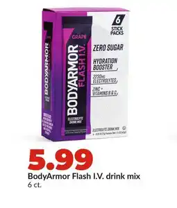 Hy-Vee BodyArmor Flash I. V. drink mix offer
