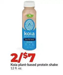 Hy-Vee Koia plant-based protein shake offer