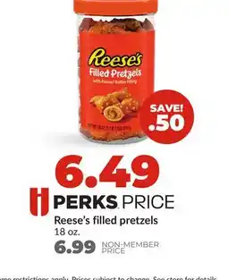 Hy-Vee Reese's filled pretzels offer
