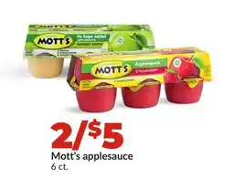 Hy-Vee Mott's applesauce offer