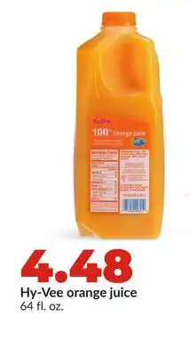 Hy-Vee Hy-Vee orange juice offer