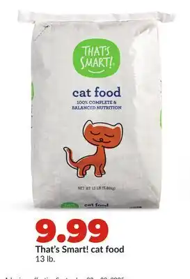 Hy-Vee That's Smart! cat food offer