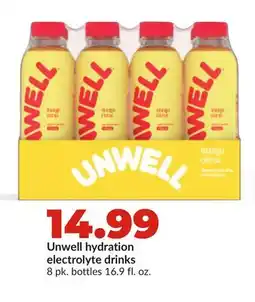 Hy-Vee Unwell hydration electrolyte drinks offer
