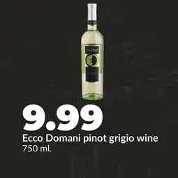 Hy-Vee Ecco Domani pinot grigio wine offer