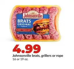 Hy-Vee Johnsonville brats, grillers or rope offer