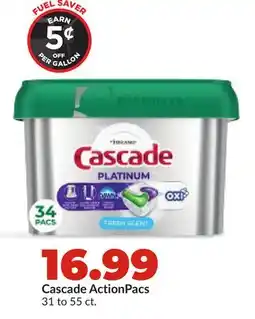 Hy-Vee Cascade ActionPacs offer