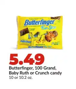 Hy-Vee Butterfinger, 100 Grand, Baby Ruth or Crunch candy offer