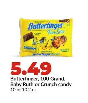 Hy-Vee Butterfinger, 100 Grand, Baby Ruth or Crunch candy offer