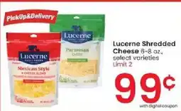 Albertsons Lucerne shredded cheese select varieties offer