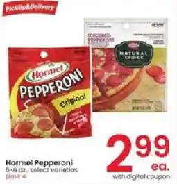 Albertsons Hormel Pepperoni offer