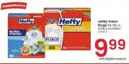 Albertsons Hefty trash bags offer