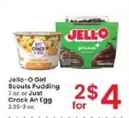 Albertsons Jello-O Girl Scouts Pudding or Just Crack An Egg offer