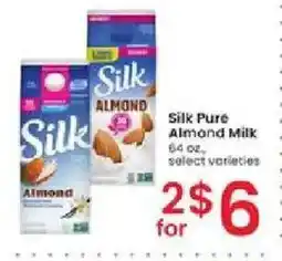 Albertsons Silk Pure Almond Milk offer