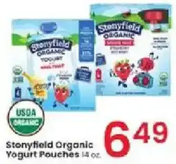 Albertsons Stonyfield Organic Yogurt Pouches offer