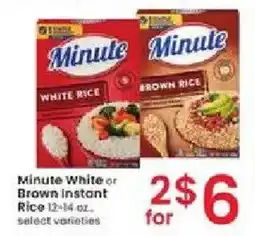 Albertsons Minute Minute or Brown Instant Rice offer