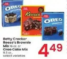 Albertsons Betty Crocker Reese's Brownie Mix or Oreo Cake Mix offer