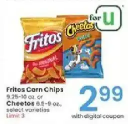 Albertsons Fritos Corn Chips or Cheetos offer