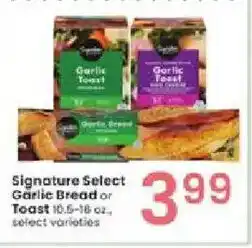 Albertsons Signature Select Garlie Bread or Toast offer