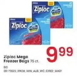 Albertsons Ziploc Mega Freezer Bags offer