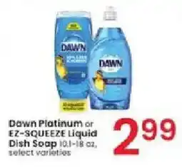 Albertsons Dawn Platinum or EZ-SQUEEZE Liquid Dish Soap offer