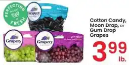 Albertsons Cotton Candy, Moon Drop, or Gum Drop Grapes offer
