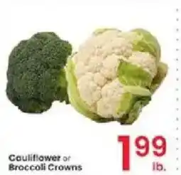 Albertsons Cauliflower or Broccoli Crowns offer