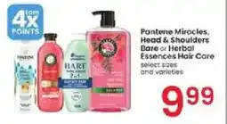 Albertsons Pantene Miracles. Head & Shoulders Bare or Herbal Essences Hair Care offer