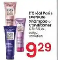 Albertsons L'Oréal Paris EverPure Shampoo or Conditioner offer