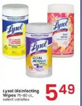 Albertsons Lysol Disinfecting Wipes offer