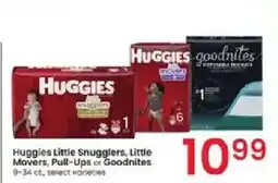 Albertsons Huggies Little Snugglers, Little Movers, Pull-Ups or Goodnites offer