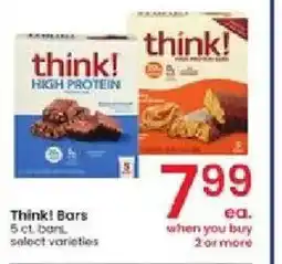 Albertsons Think! Bars offer