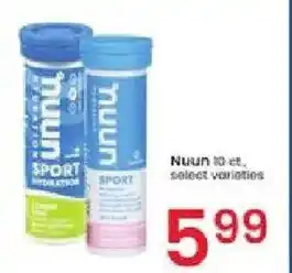 Albertsons Nuun offer