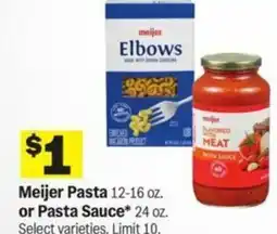 Meijer Meijer Pasta or Pasta Sauce offer