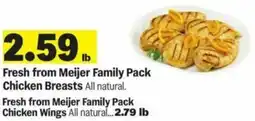 Meijer Fresh from Meijer Family Pack Chicken Breasts offer