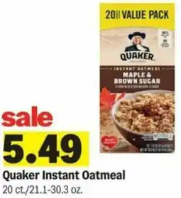 Meijer Quaker Instant Oatmeal offer