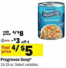 Meijer Progresso Soup offer