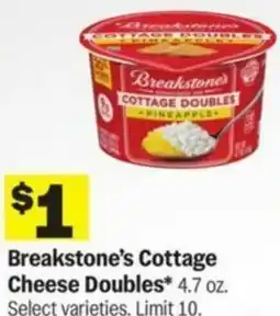 Meijer Breakstone's Cottage Cheese Doubles offer