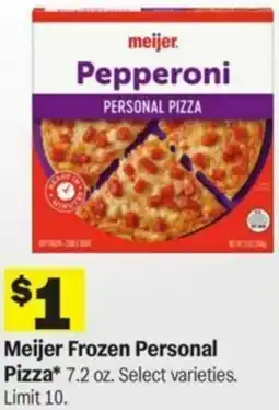 Meijer Meijer Frozen Personal Pizza offer