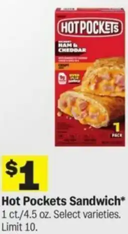 Meijer Hot Pockets Sandwich offer
