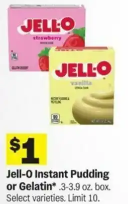 Meijer Jell-O Instant Pudding or Gelatin offer