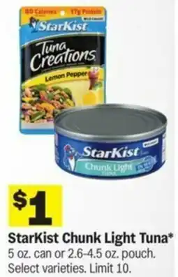 Meijer StarKist Chunk Light Tuna offer