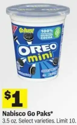 Meijer Nabisco Go Paks offer
