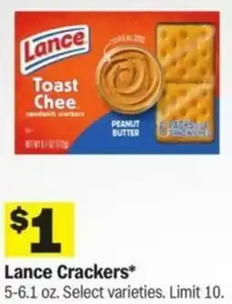 Meijer Lance Crackers offer