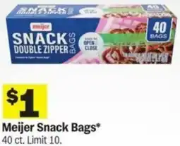 Meijer Meijer Snack Bags offer