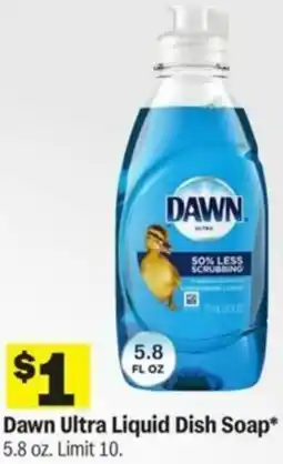 Meijer Dawn Ultra Liquid Dish Soap offer